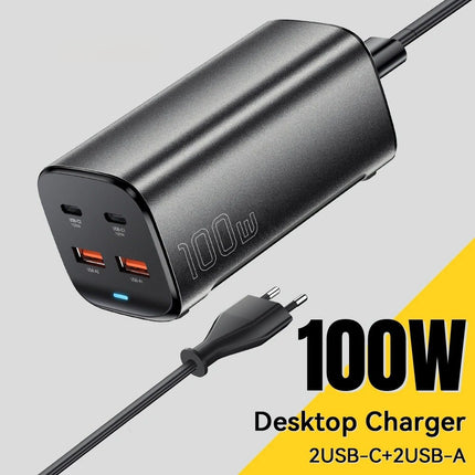 Cargador rápido de escritorio GaN USB-C de 100 W