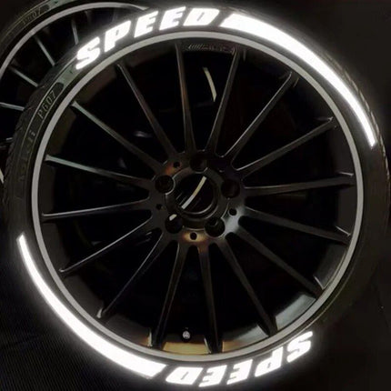 Reflective 3D Tire Lettering Decals - Wnkrs