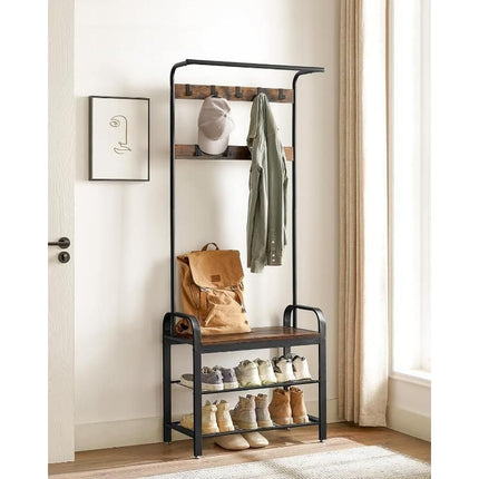 Entryway Hall Tree with Shoe Bench - Wnkrs