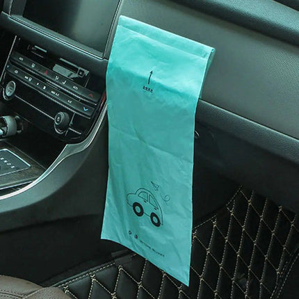 Multi-Use Disposable Auto Trash Bags - 50pcs Adhesive Car Garbage Bin Organizers - Wnkrs