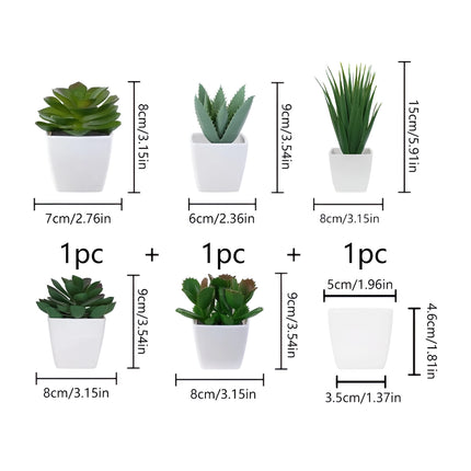 Ensemble de mini bonsaï artificiel Four Seasons - 5 pièces pour décoration d'intérieur