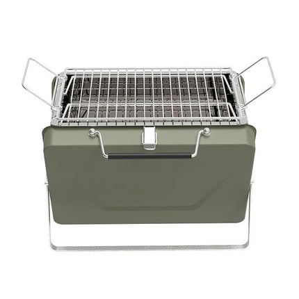 Compact Stainless Steel Folding Brazier Grill – Perfect for Camping and Outdoor BBQ - Wnkrs