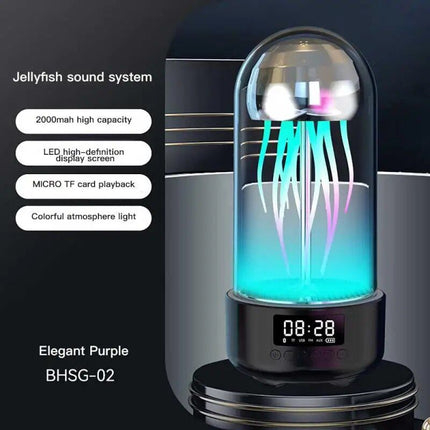 Mini Jellyfish Bluetooth Speaker with Colorful Lamp and Octopus Audio - Wnkrs