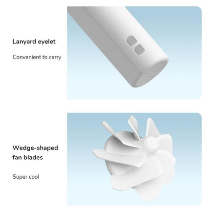 Ultra-Quiet Rechargeable Bladeless Handheld Fan