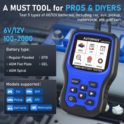 Pro 2-in-1 OBD2 Scanner and Battery Tester for Enhanced Vehicle Diagnostics - Wnkrs