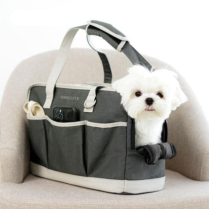 Bolsa de lona portátil para transportar mascotas en el hombro