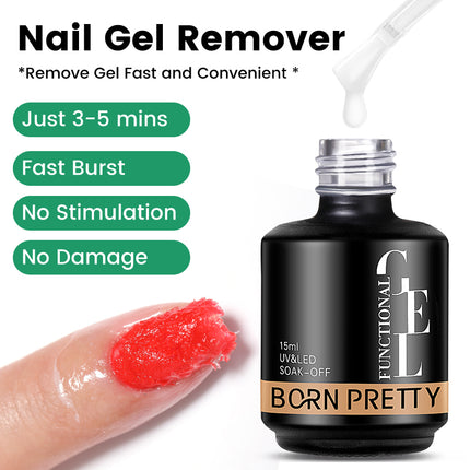 Dissolvant rapide pour vernis à ongles gel Magic Fast Remover - Nettoyant pour vernis à gel UV 15 ml