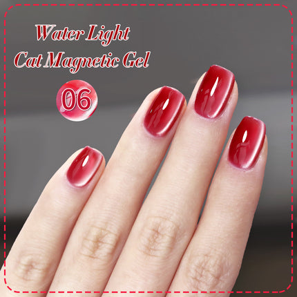 Vernis à ongles en gel magnétique chat en perles de verre scintillantes