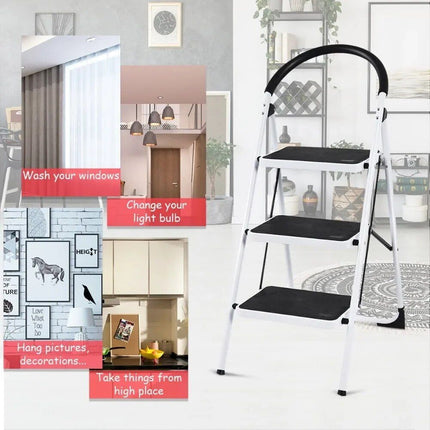 Heavy Duty 3-Step Ladder - Wnkrs