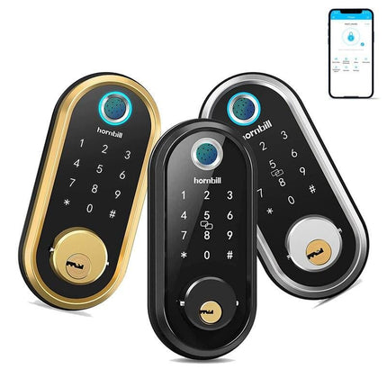 WiFi Enabled Smart Door Lock with Biometric Fingerprint, IC Card, and Remote Unlock - Wnkrs