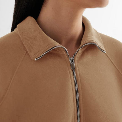 Pull polaire zippé confortable pour l'automne