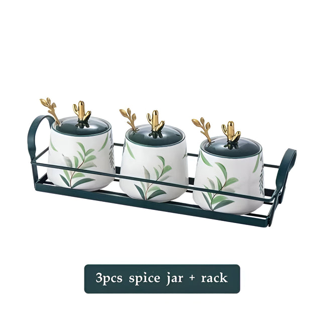 Tarro de cerámica para condimentos de estilo japonés