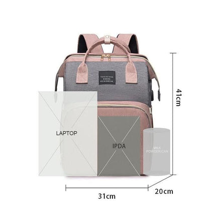 Multi-Function Portable Baby Diaper Bag with Folding Crib and Changing Table - Wnkrs