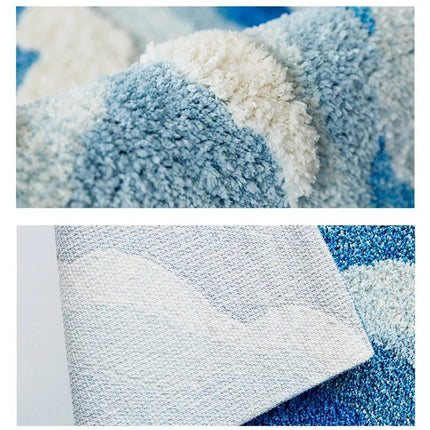 Aesthetic Tufting Ocean Bedroom Rug - Wnkrs