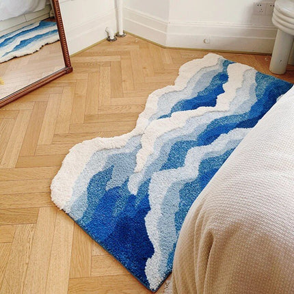 Aesthetic Tufting Ocean Bedroom Rug - Wnkrs