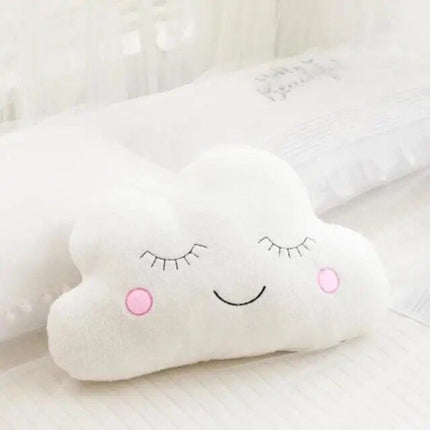 Nice Stuffed Cloud Moon Star Raindrop Plush Pillow - Wnkrs