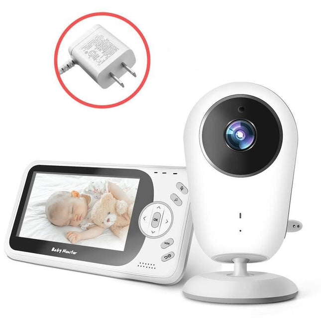 Wireless 4.3" Video Baby Monitor with Night Vision, Intercom, and Temperature Sensor - Wnkrs