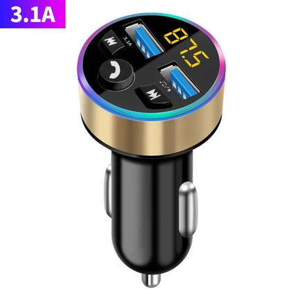 Bluetooth 5.0 Car FM Transmitter with Dual USB PD Charging & LED Backlit MP3 Player - Wnkrs