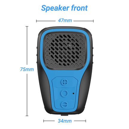 Mini Clip-On Portable Bluetooth Speaker with Noise-Cancelling Mic and IP67 Waterproof Rating