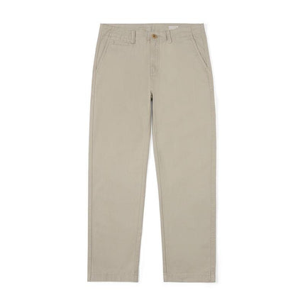 Pantalon chino droit délavé foncé