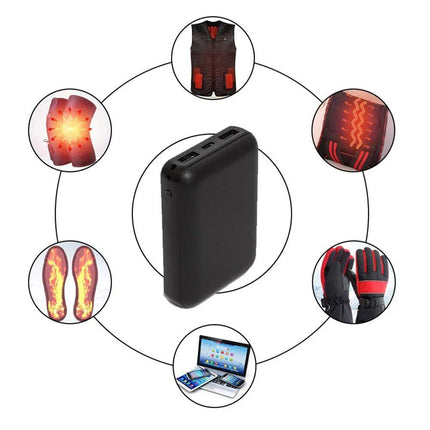 10,000mAh Portable Power Bank for Heated Clothing and Electric Heating Gear - Wnkrs