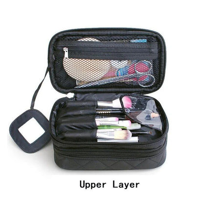 Fashionable Travel Cosmetic Organizer Bag: Professional Makeup and Toiletry Storage Case - Wnkrs