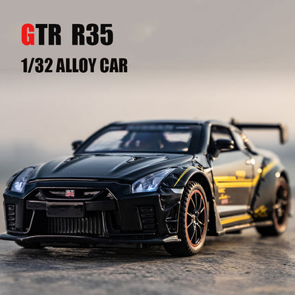 1:32 Scale Diecast Sports Car Model - Skyline R34 R35