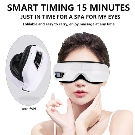 Rechargeable Smart Eye Massager with Heat, Vibration & Music - Wnkrs