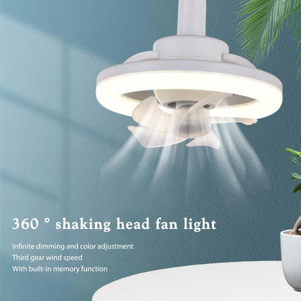 Plafonnier LED élégant avec ventilateur