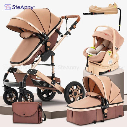 5-IN-1 Luxury Travel Baby Stroller with Car Seat Portable, Foldable, and Durable - Wnkrs