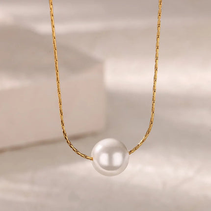 Collier de perles minimaliste pour femme