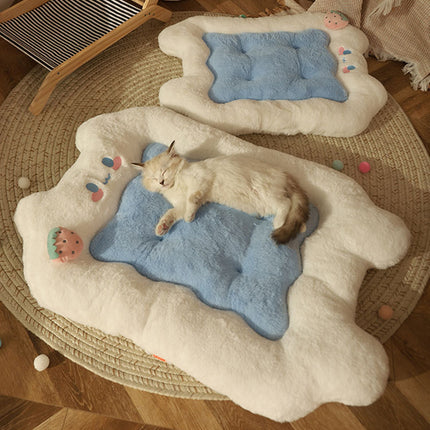 Acogedora alfombra para gatos y cama para mascotas