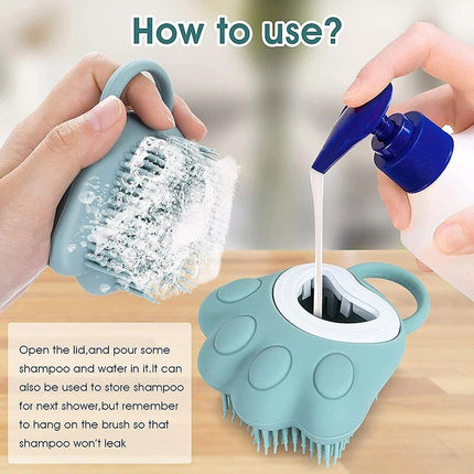 Multi-Purpose Silicone Pet Bath & Massage Brush for Dogs and Cats - Wnkrs