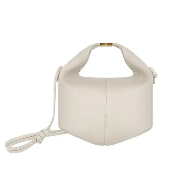 Sac fourre-tout en cuir en forme de boulette