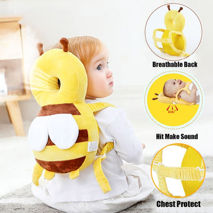 Cartoon Bee Baby Head Back Protector - Wnkrs