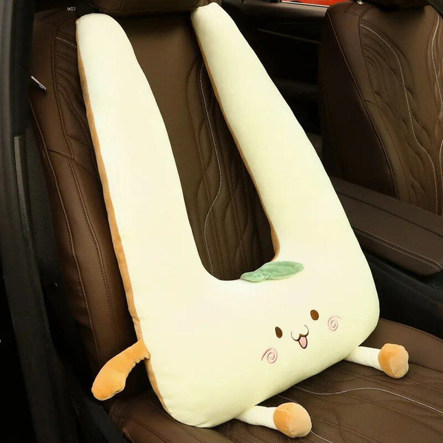 Plush Cartoon Car Nap Pillow for Optimal Travel Comfort - Wnkrs