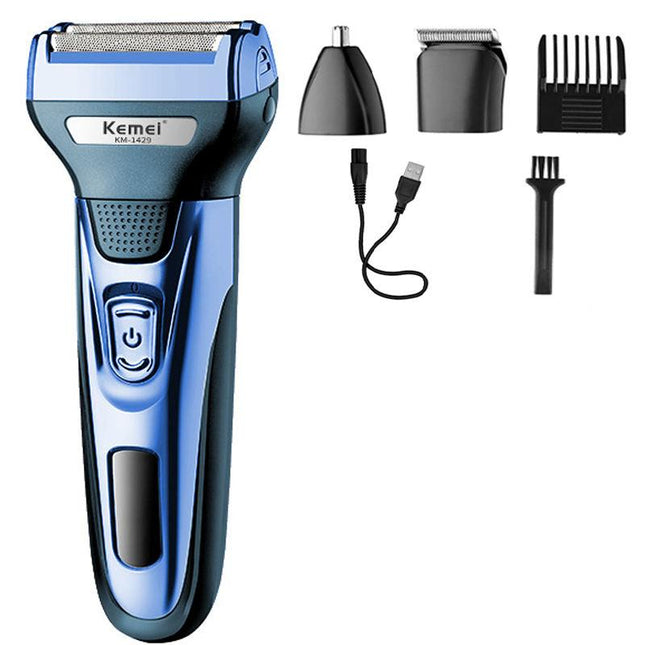 Afeitadora eléctrica y recortadora de cabello 3 en 1