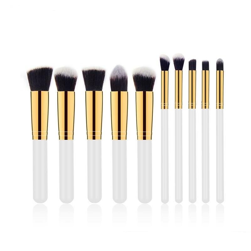 10-Piece Premium Makeup Brush Set