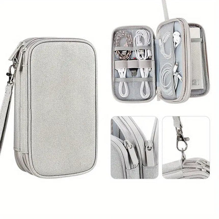 Compact Travel Organizer for Digital Accessories