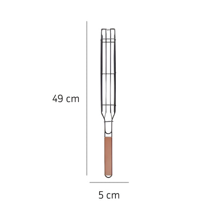 Panier à grillades antiadhésif portable pour barbecue