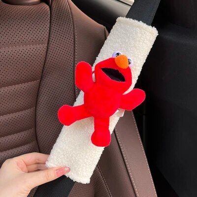 Plush Heart Frog Car Safety Belt Shoulder Cover - Wnkrs