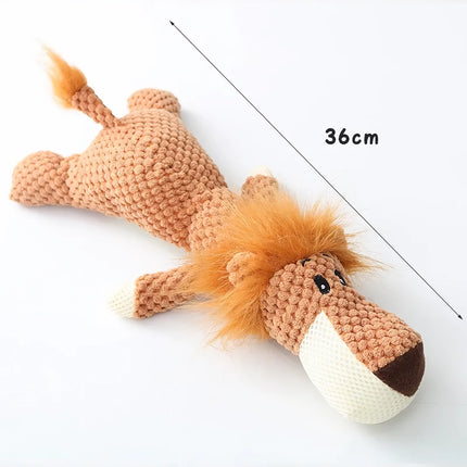 Juguete masticable de peluche para cachorros con sonido chirriante