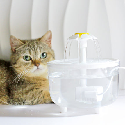 Fontaine à eau pour chat USB 1000 ml avec filtre automatique et capteur de pompe de prévention