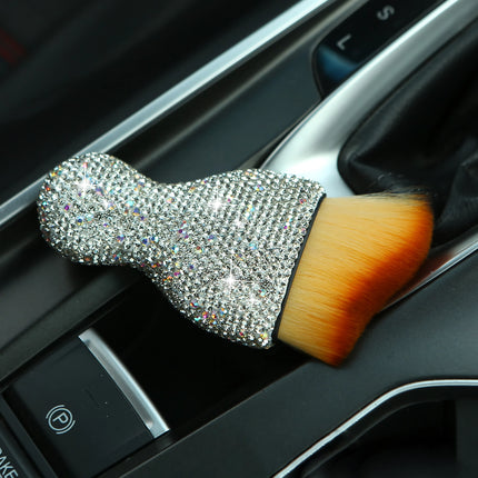 Brosse de nettoyage de voiture de luxe en strass – Outil de nettoyage brillant