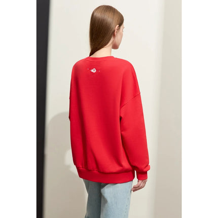 Pull brodé minimaliste pour femme