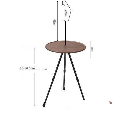 Lightweight Portable Round Camping Table - Wnkrs