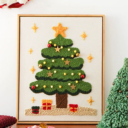 Christmas Tree Russian Stamp Embroidery Handmade Diy Material Package - Wnkrs