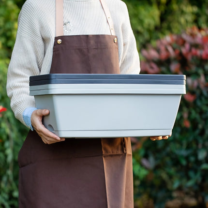 Jardinière en plastique pour légumes avec trou de drainage