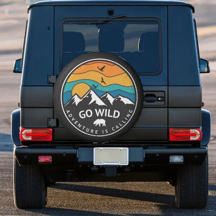 Universal Adventure-Ready SUV & Trailer Spare Tire Cover - Durable Weatherproof Protector 14", 15", 16", 17" Inch - Wnkrs