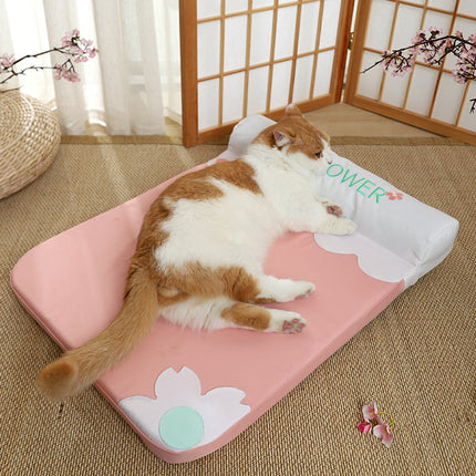 Cómoda cama para mascotas con almohada